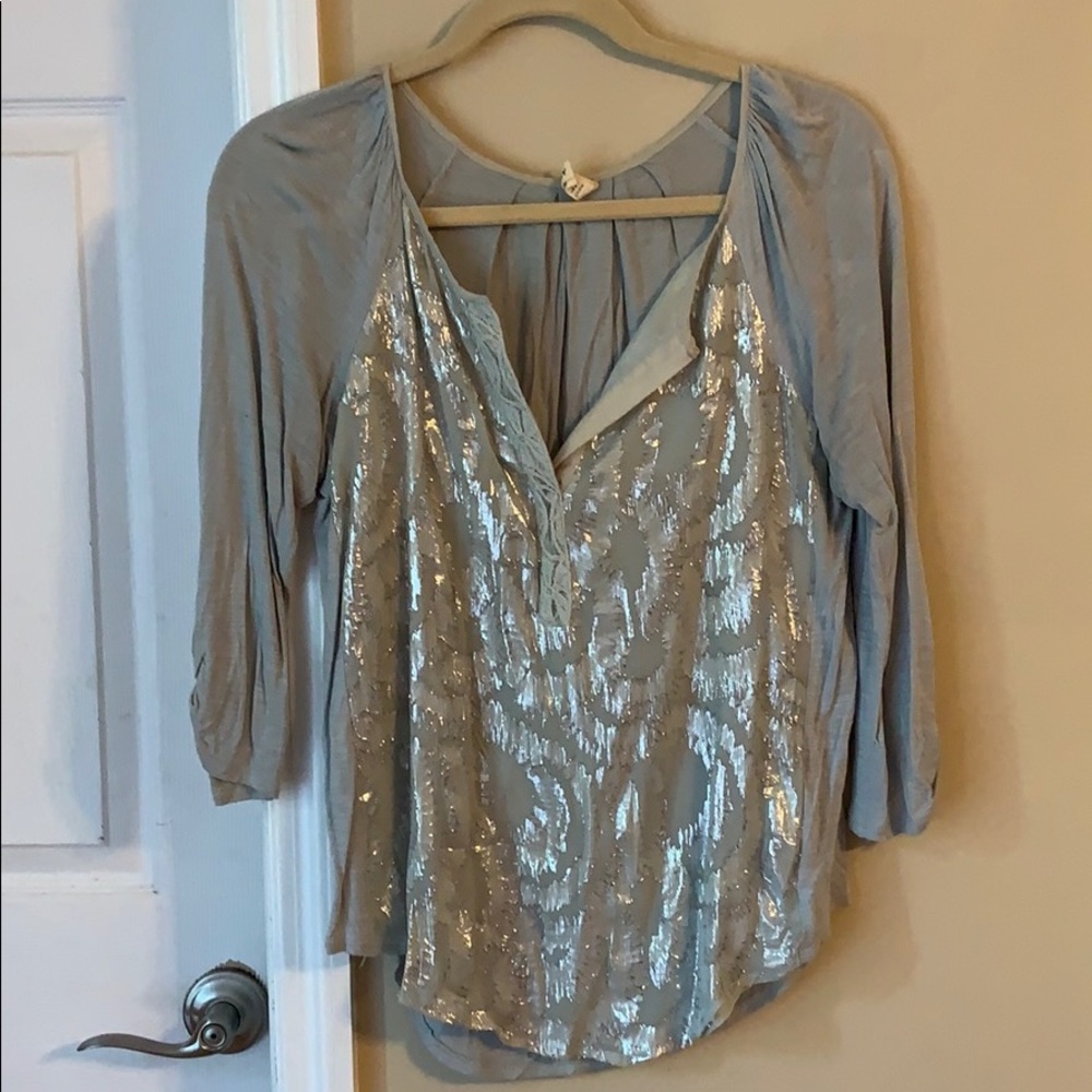 Anthro sparkle tshirt